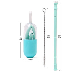 環保矽膠折疊吸管-2H-PH-00002